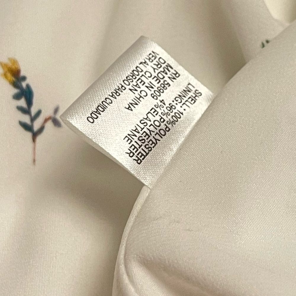 Gianni Bini White Wildflower Floral Flowy Adjustable Tie Waist Wrap Skirt - Picture 6 of 9